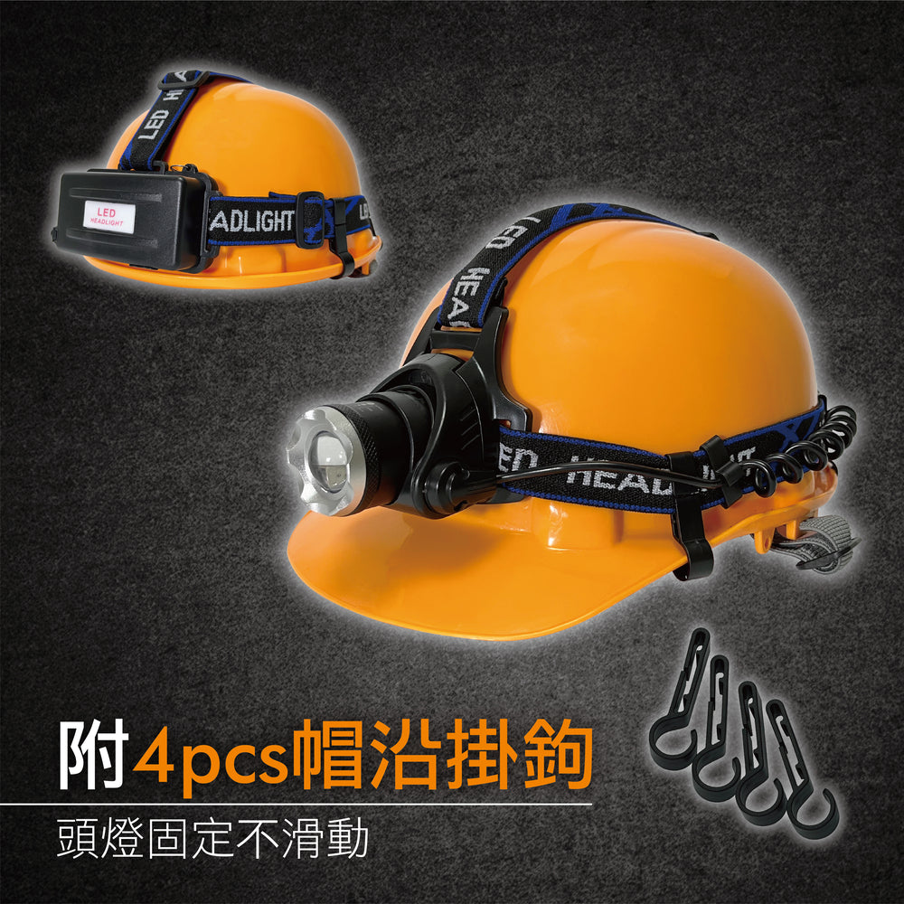 5W 3-segment strong zoom LED headlight with hook