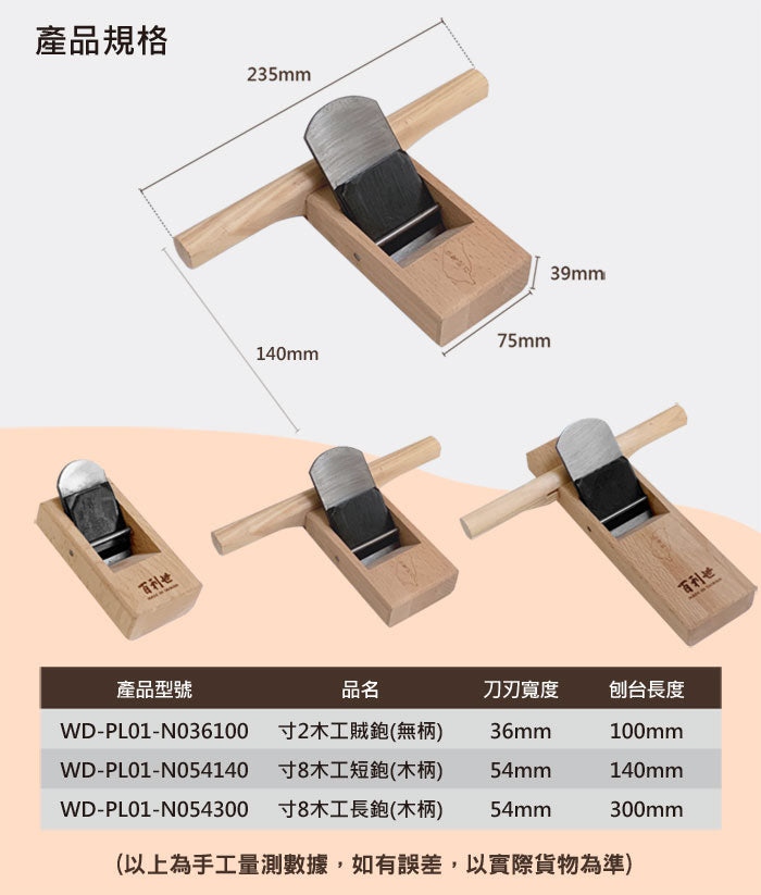 台灣製造54mm 寸8木工短鉋刀 光平短鉋 平鉋 木工刨刀 木工鉋刀 木作工具 規格