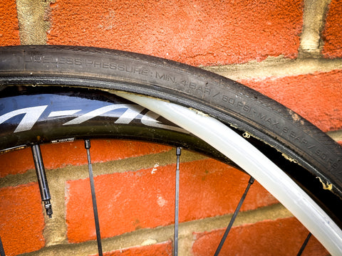 A TPU Inner Tube Being Installed