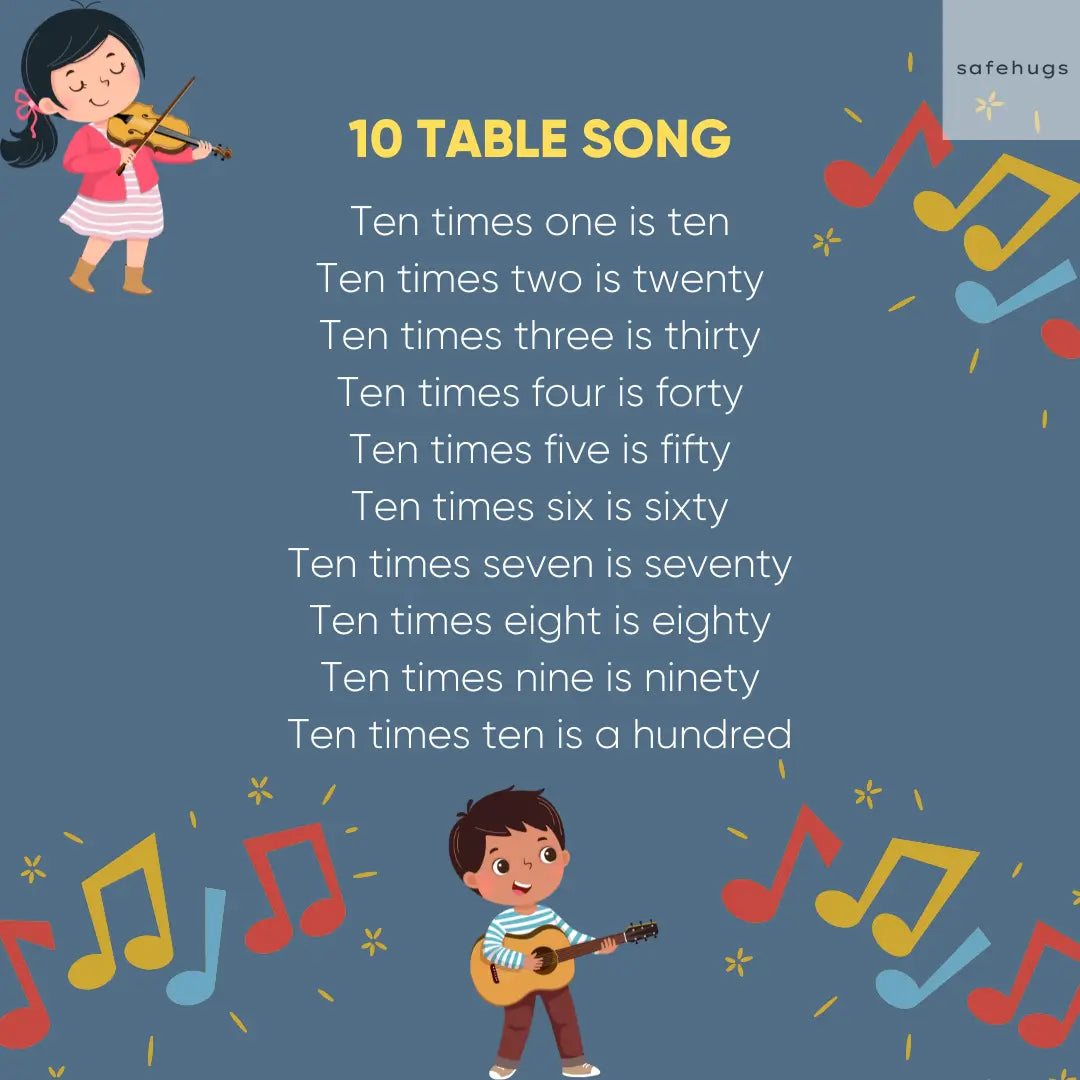 10 table song