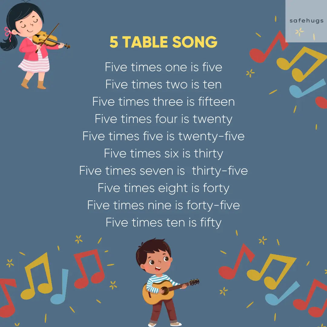 5 table song