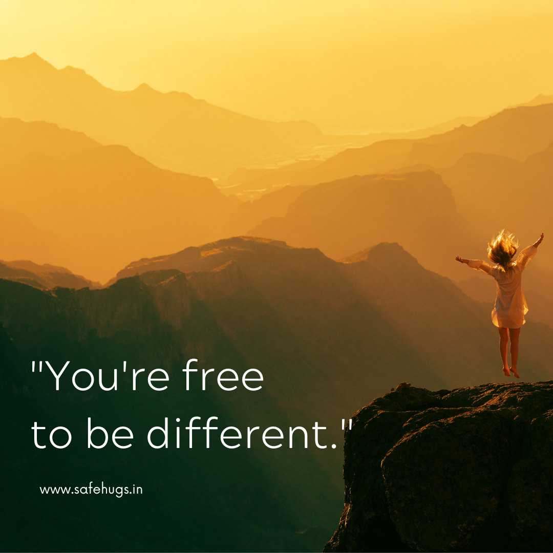 quote: 'You're free to be different.'