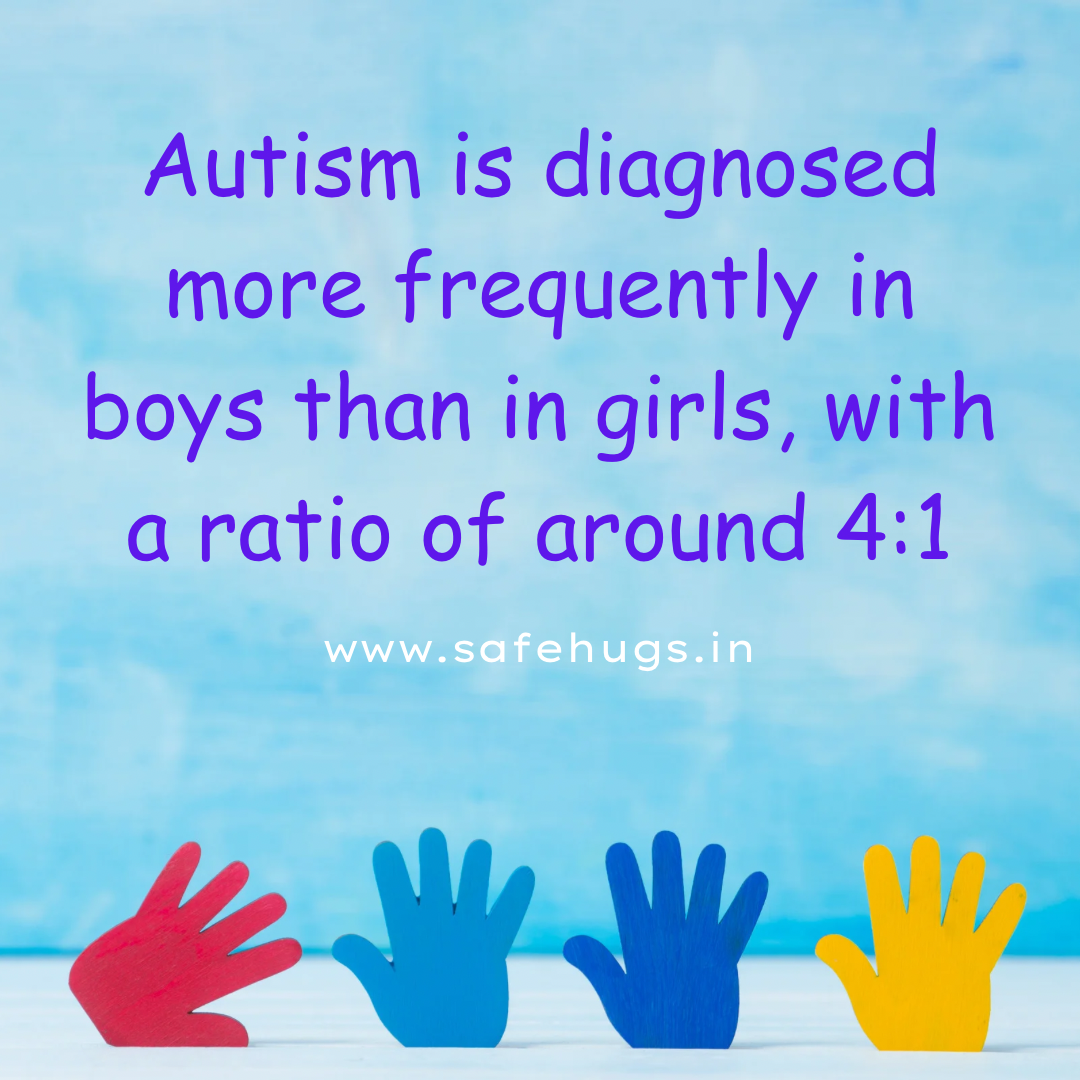 Autism is diagnosed more frequently in boys than girls.
