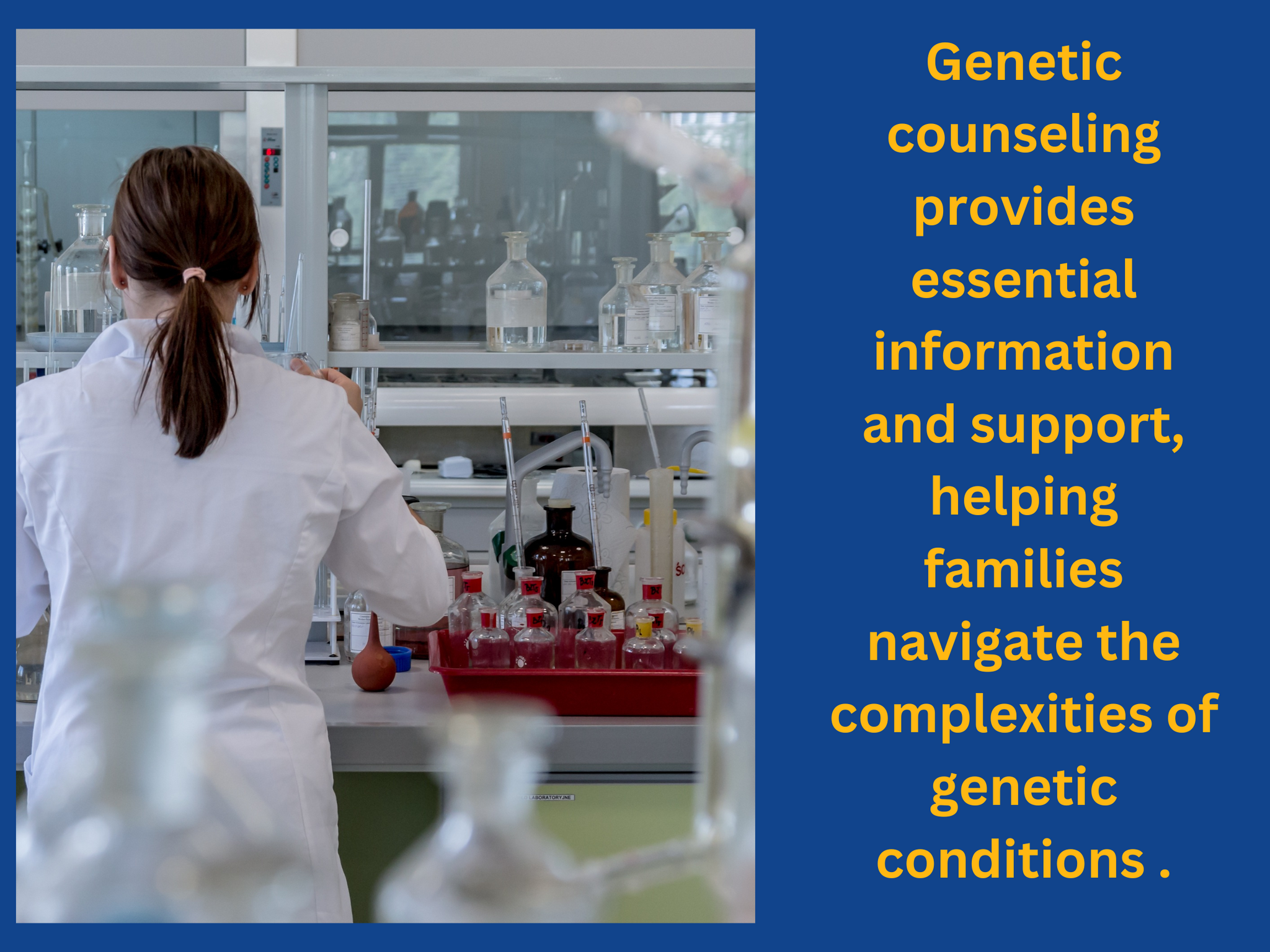 Genetic counselling to explain the complexities of genetic conditions.
