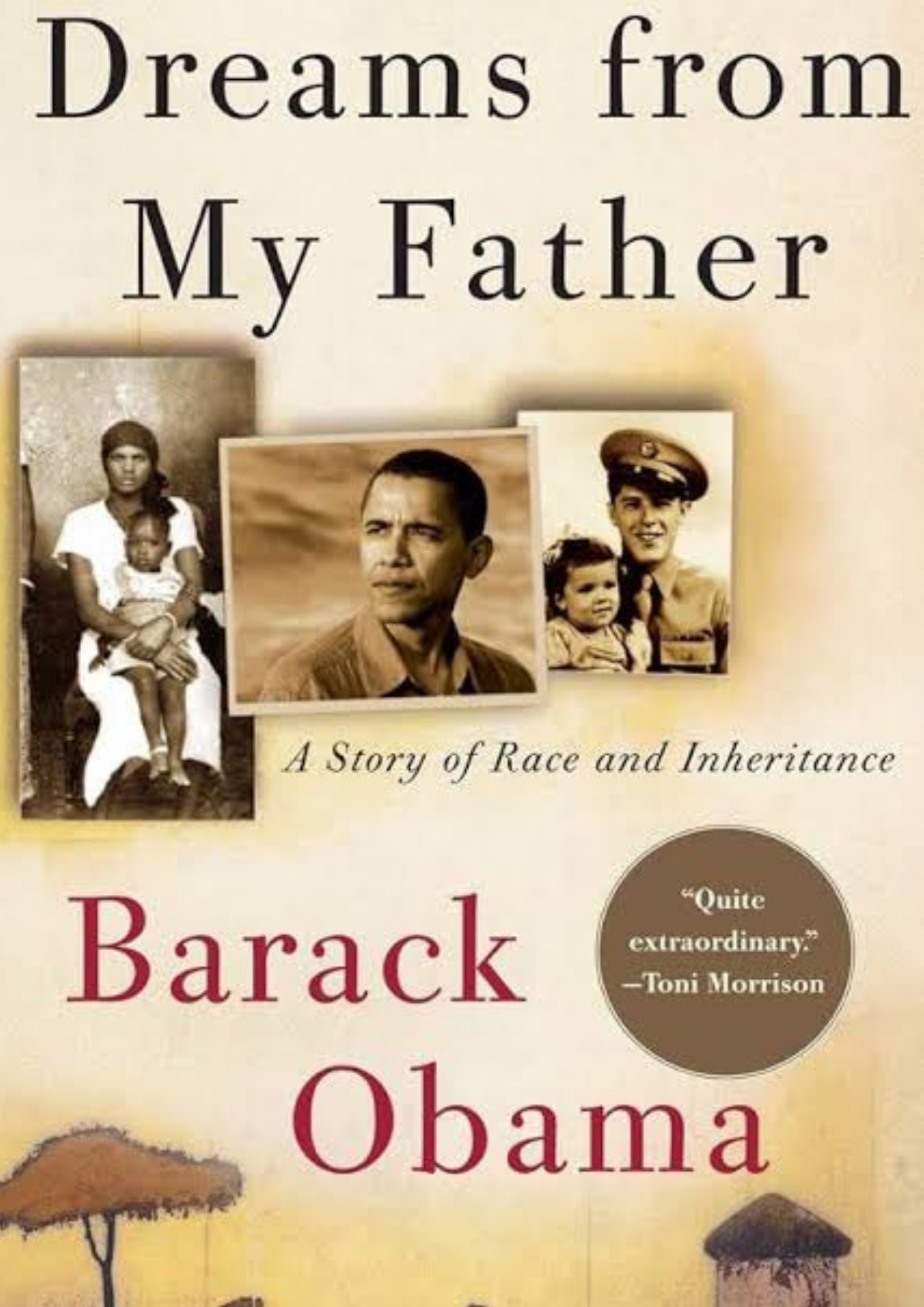 Front cover of "Dreams from My Father" by Barack Obama.