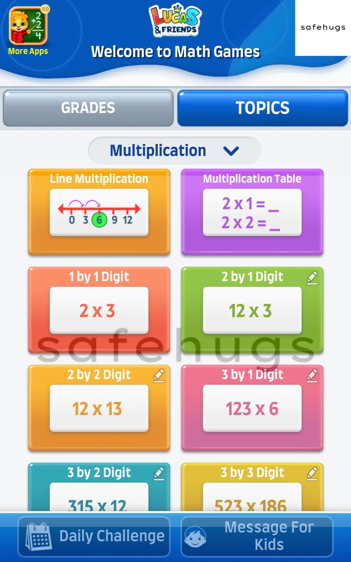 5 table learning app