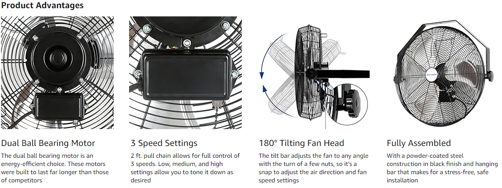 Wall Mount Fan