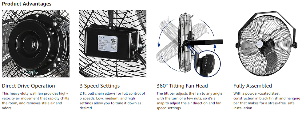 Wall Mount Fan