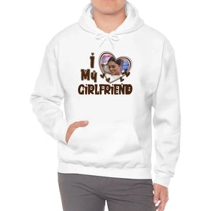 Personalized Girlfriend Hoodie, I Love My Girlfriends Hoodie Custom Name Photo, I Heart My Girlfriends Hoodie, Valentine's Day Gifts For Her, Gf - FLOCHIL - Boyfriend And Girlfriend Hoodies