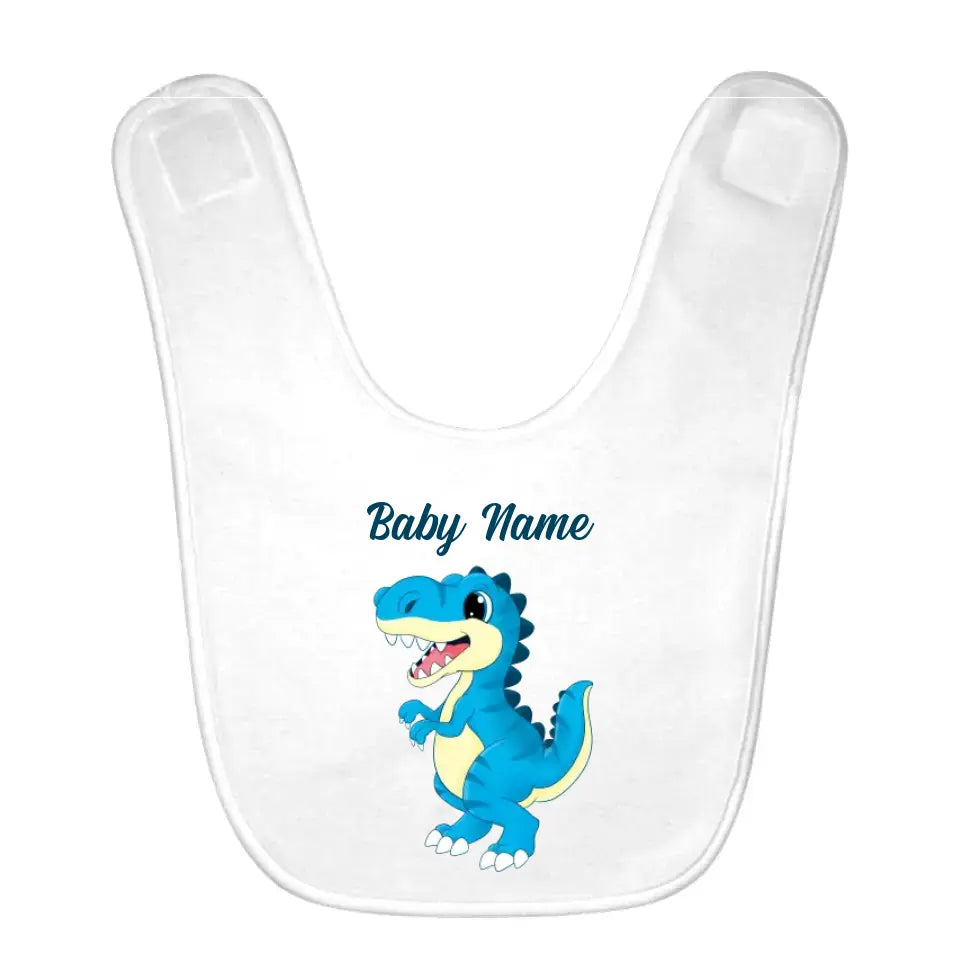 Personalized Baby Bibs Dinosaur Watercolor Custom Baby Boy Gifts