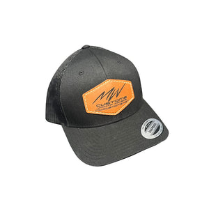 HEATHER GREY/BIRCH/BISCUIT HAT WITH LEATHER PATCH – MwCustoms Inc.