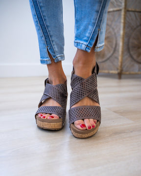 NEW! Corkys Guilty Pleasure Wedge Sandals - Bronze