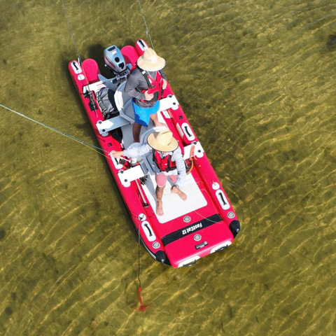 Sea Eagle 437ps PaddleSki Inflatable Catamaran 2 Person Swivel Seat Fishing  Boat Package 437PSK_SW