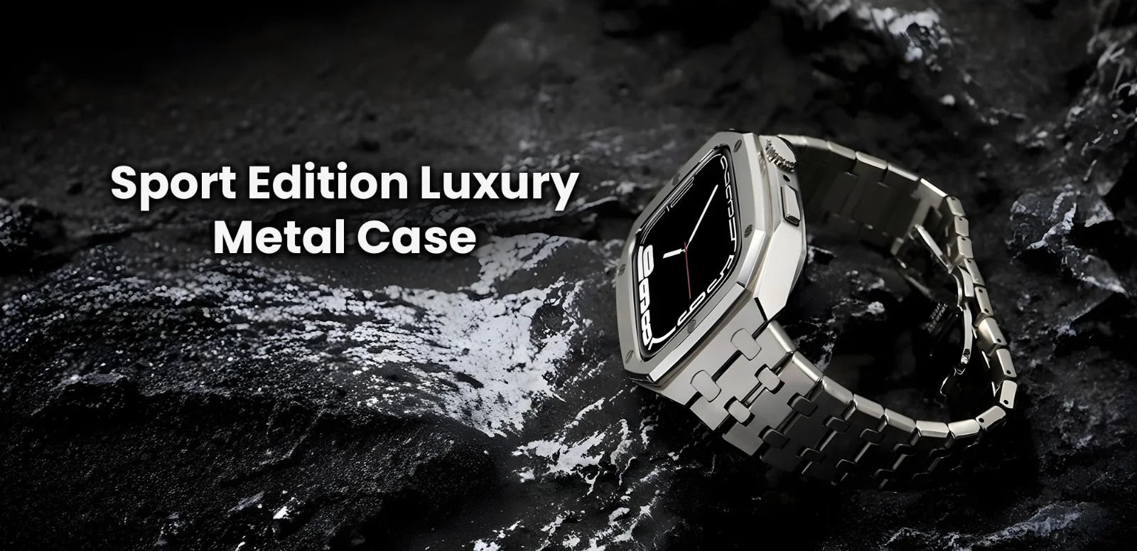 45MM Silver Luxury Edition Case- Stainless Steel Strap