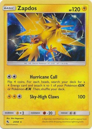  Moltres & Zapdos & Articuno Tag Team GX - 66/68 - Full Art  Ultra Rare : Toys & Games