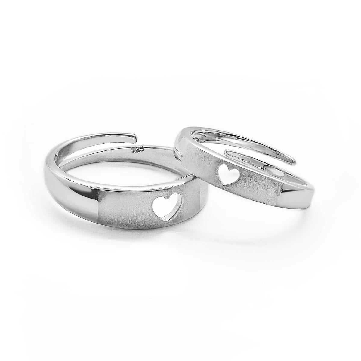 Love You Forever Wedding Bands Set Brass Plated 18K Gold AAA Zircon Half  Heart Anniversary Rings For Her With Adjustable Anniversary Rings For Her  For Couples From Atobao, $4.52 | DHgate.Com