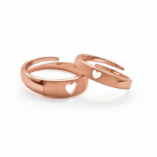 Buy the Silver Better Half Couple Rings - Silberry