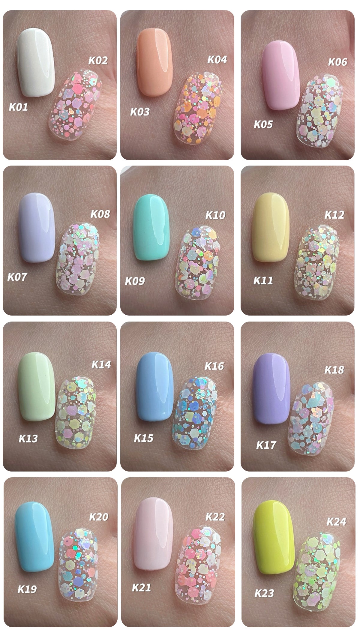Xi Hui Donut Collection Colour Swatches