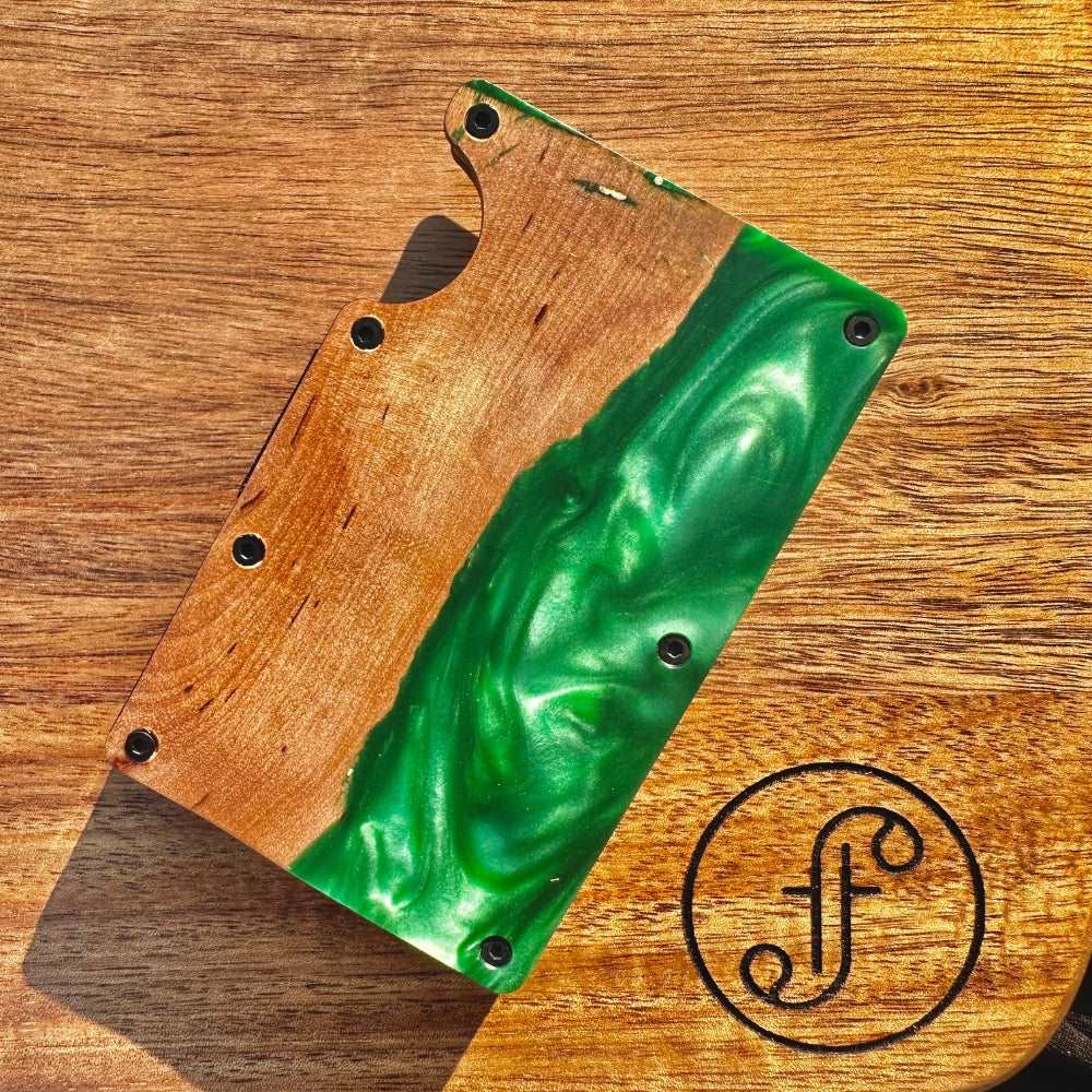 Green Resin Wallet