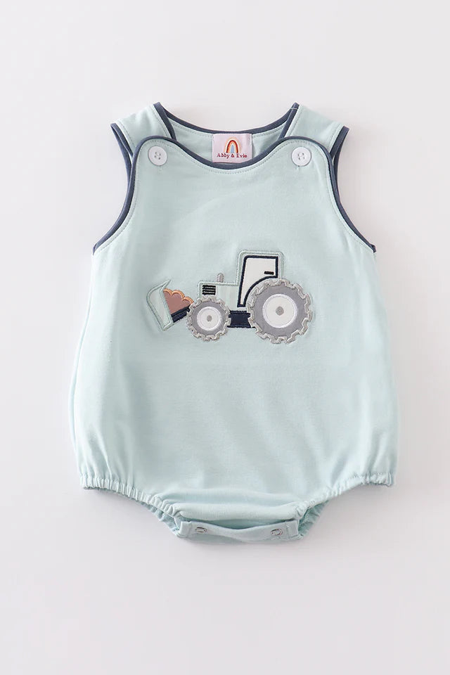 Green Excavator Applique JonJon