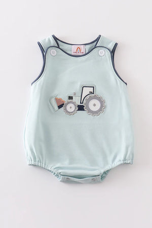 Green Excavator Applique JonJon - That's So Darling