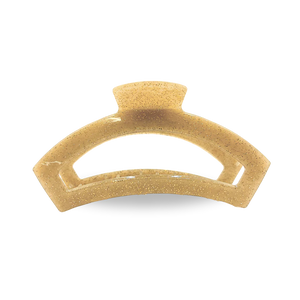 Teleties Open Hair Clip - Gold Glitter - Palm Place