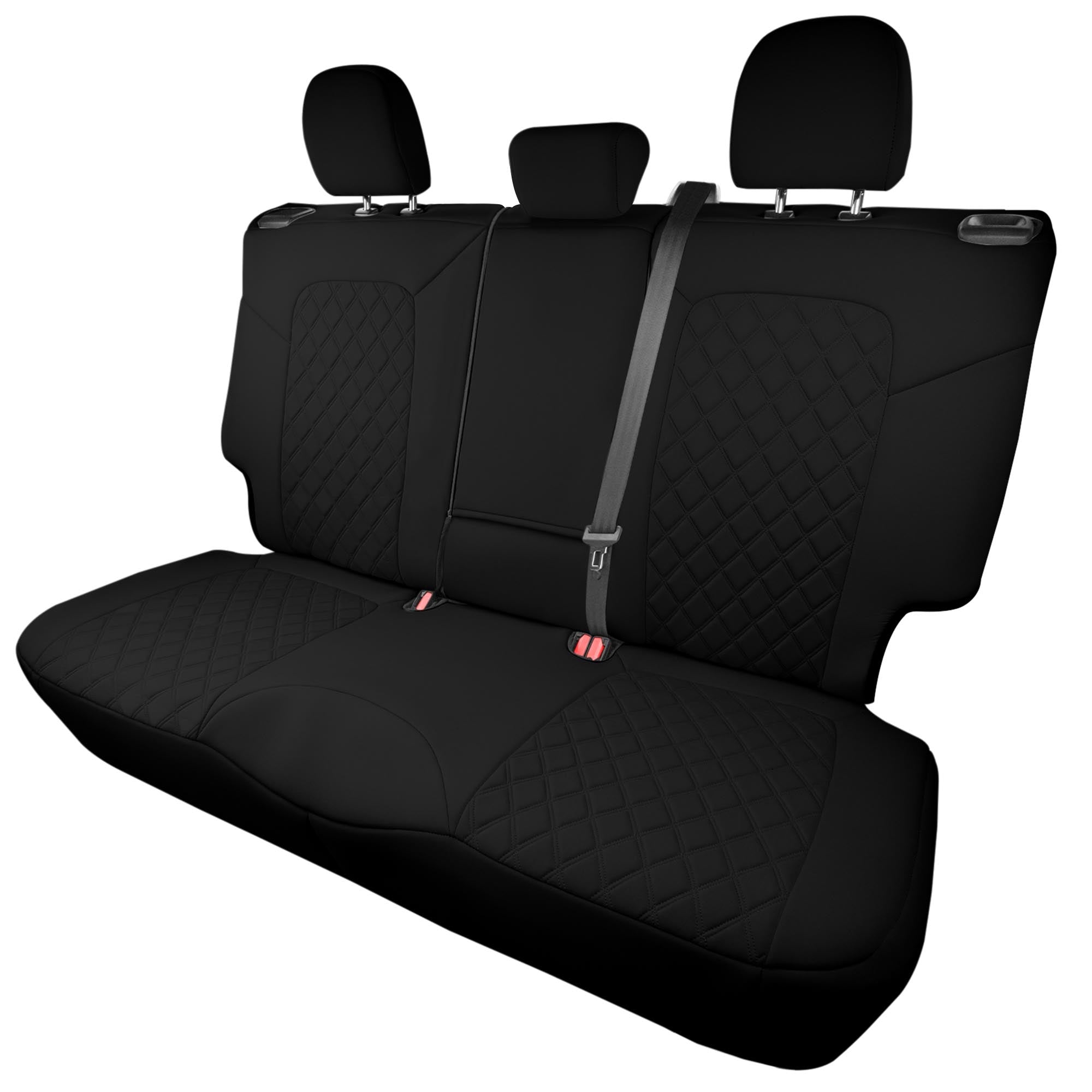 Ford Bronco Sport 2021-2024 - Rear Set Seat Covers - Black Ultraflex Neoprene