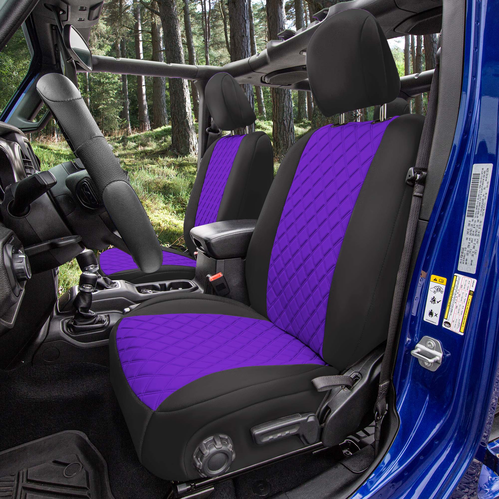 Purple Gel Extreme Seat Cushion With Washable Black Cover - 17.25 X 15.25 X  2 Inch - 4 State Trucks