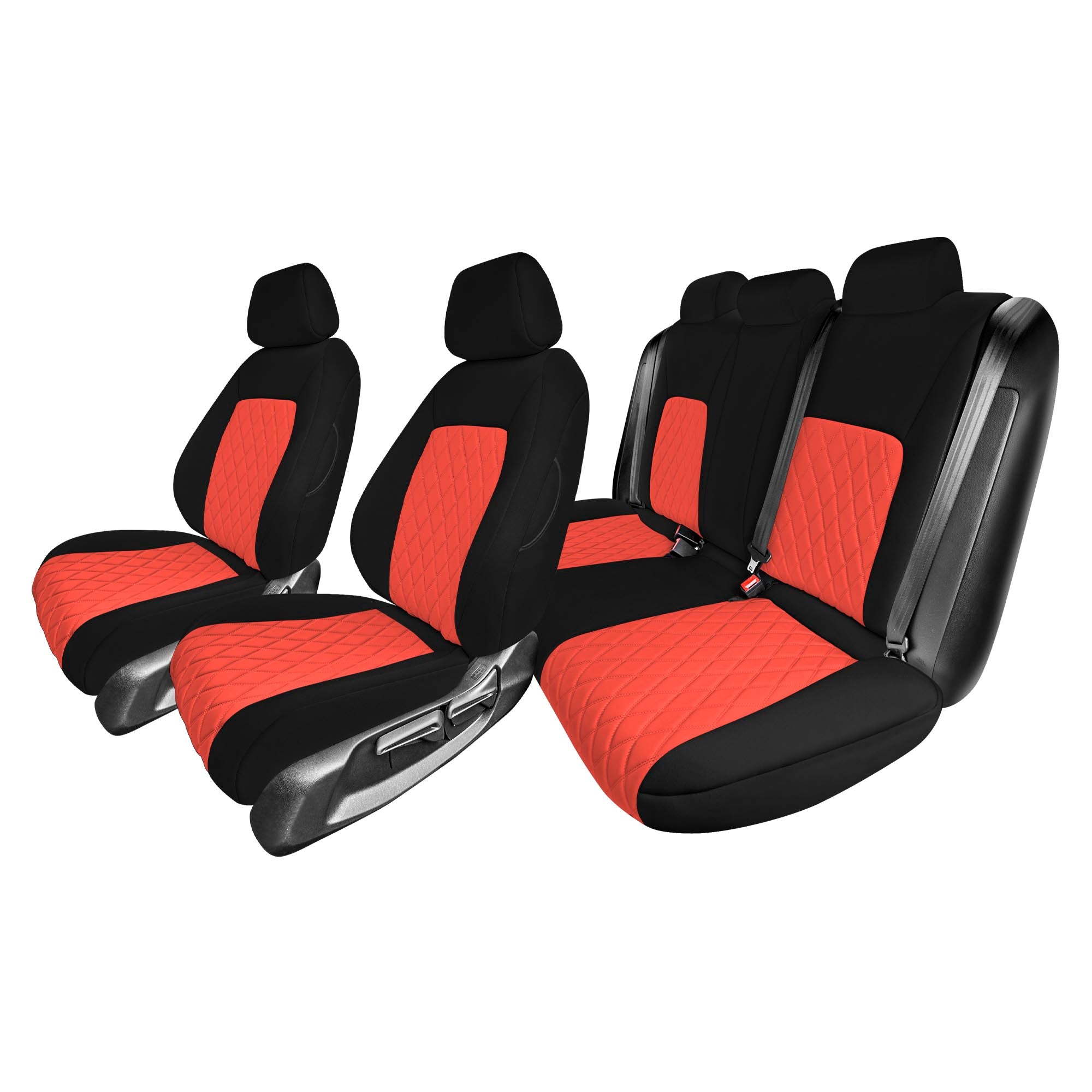 FH Group Neoprene Custom-Fit Seat Covers for 2020 2022 Jeep Gladiator Front  Set