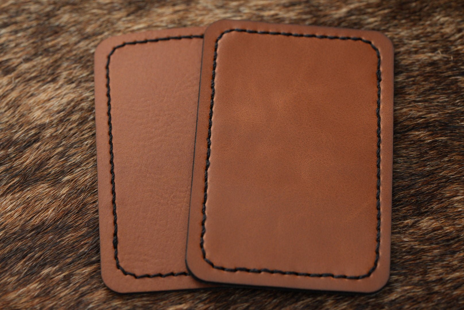 Stitched Premium Leatherette® Patches - 2"x3" Rectangle