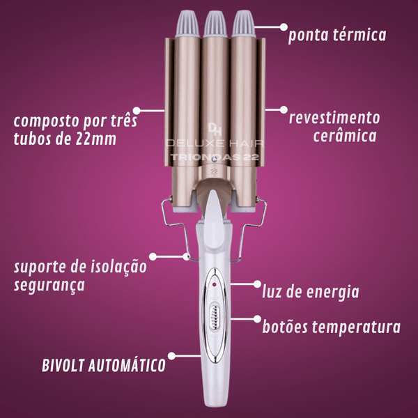 triondas modelador - cabelos cachos - deluxe hair