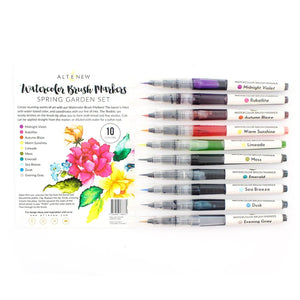 Watercolor Brush Markers - Spring Garden Set - Millie & Munch Paper Arts - Spectrum Noir Watercolor Markers