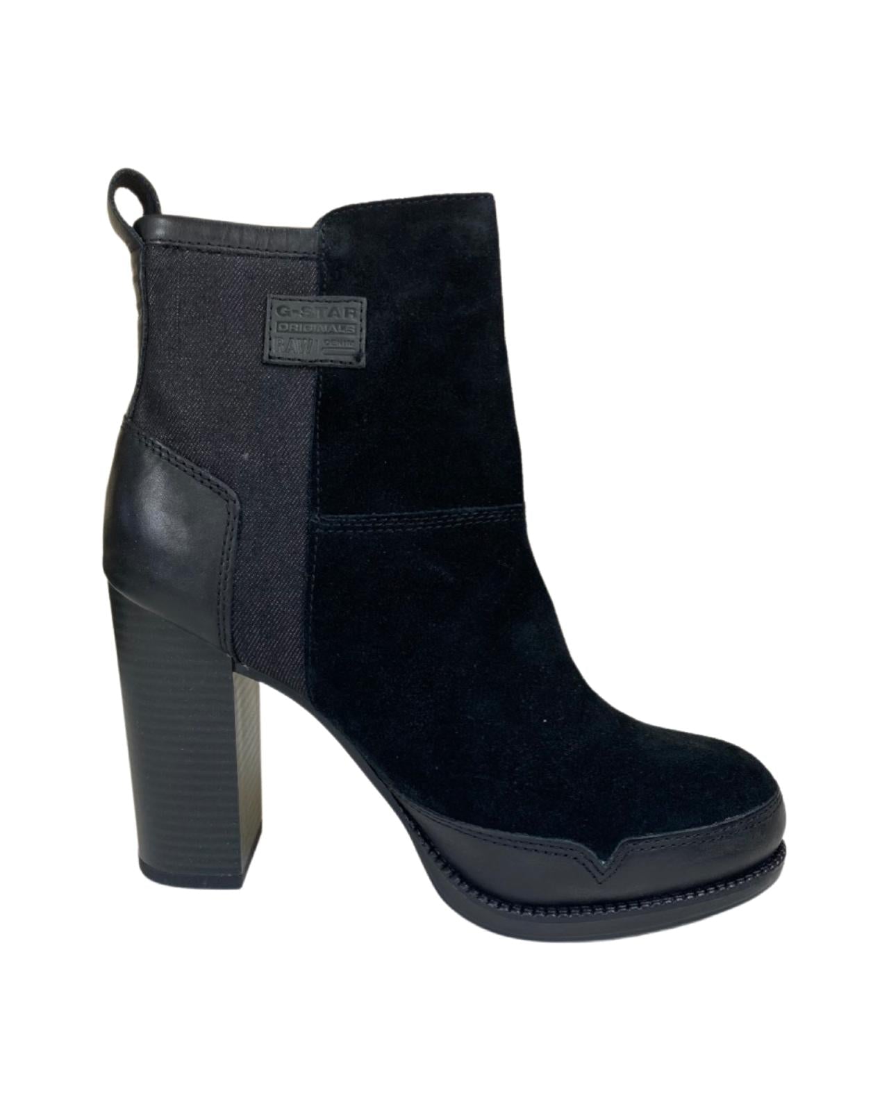 G-Star Raw Black Labour Zip Boots EU 39 | UK 6-The Freperie