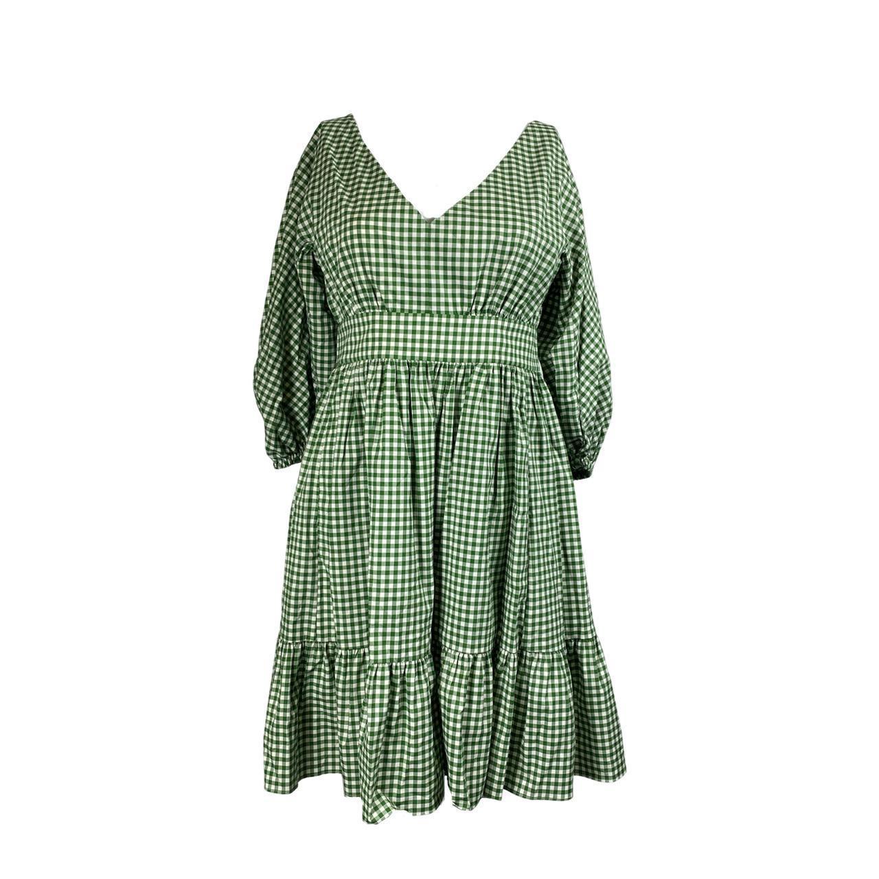 Kate Spade Green Checked Gingham Bodega Mini Dress Size US 6 | UK 10 – The  Freperie