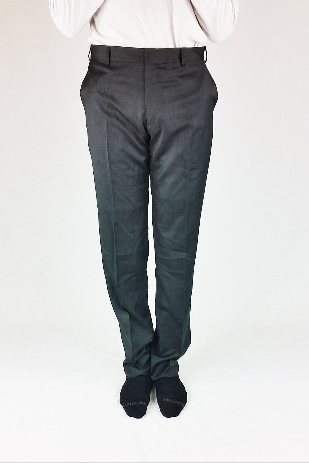Valentino Dark Grey Wool Pants Suit Mens Size 8/52 - Yoogi's Closet
