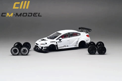 [Pre-order] CM Model 1/64 Subaru WRX STI (VAB) Varis Widebody in White