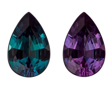 alexandrite coloured gemstone