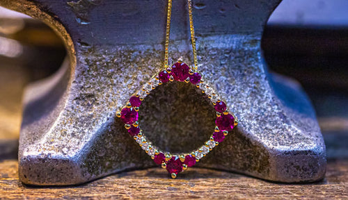 custom designed gemstone necklace