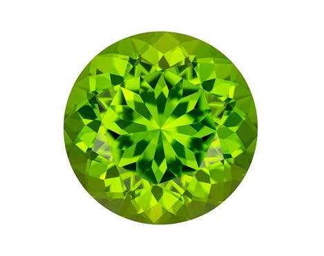 peridot coloured gemstone