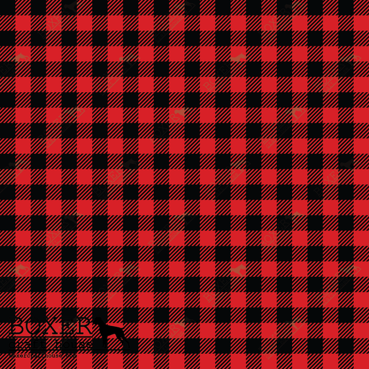 Printed HTV Red and Black Buffalo Plaid Print 12 x 15 Sheet