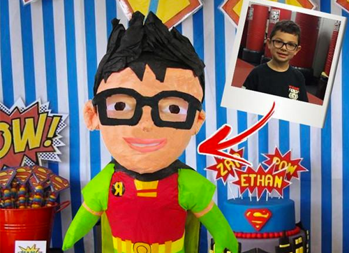 CUSTOM SUPERHERO PINATA