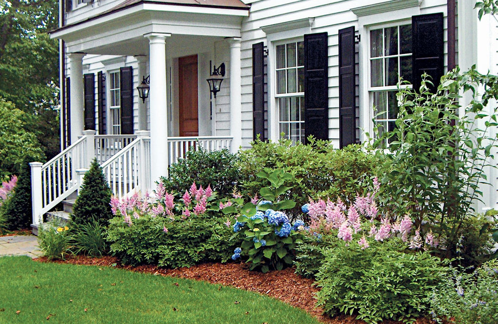 simple flower bed ideas for front house