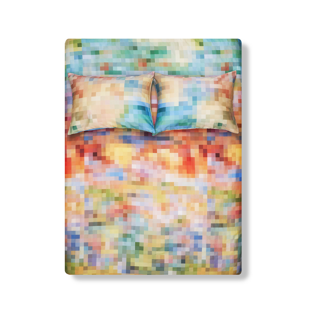 Künstlerbettwäschekollektion „Meadow Pixel“ von Michele Rondelli