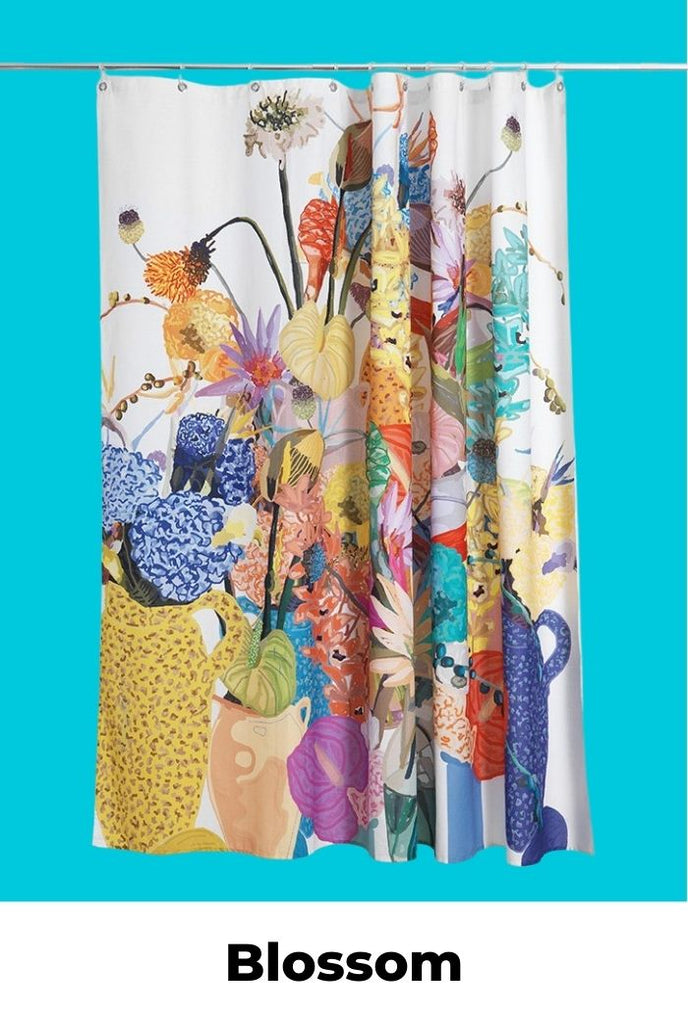 Blossom Artist Cotton Shower Curtain ( Waterproof ) by Sophie Probst