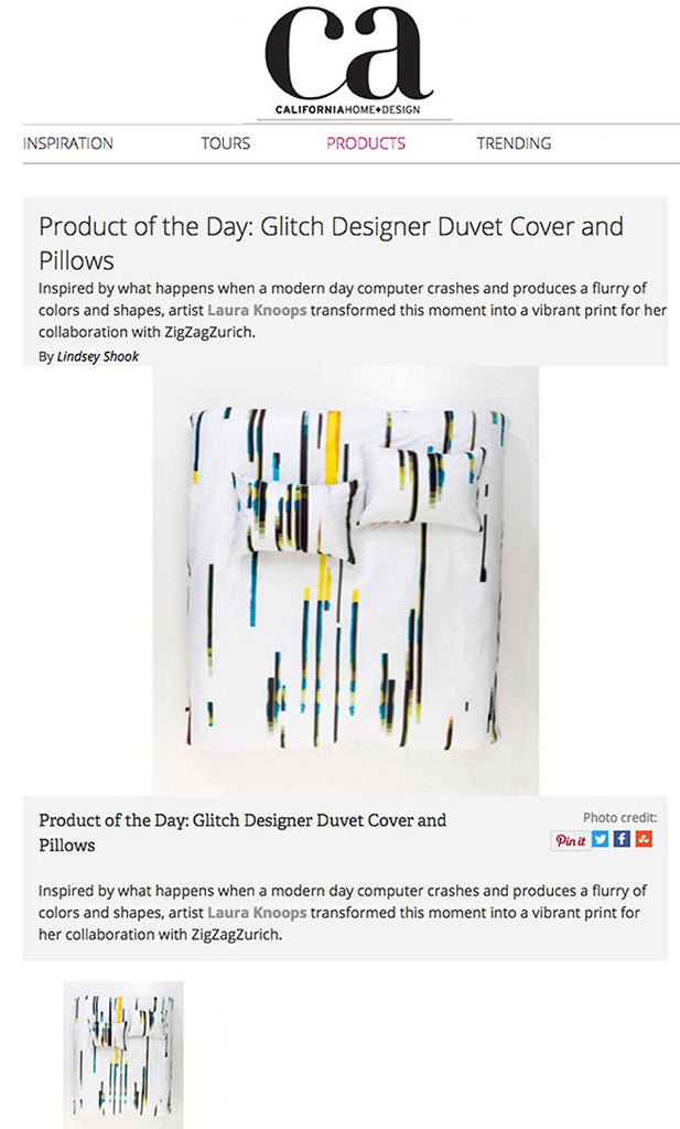 californiahomedesign.com product-day-glitch-designer-duvet-cover-and-pillows