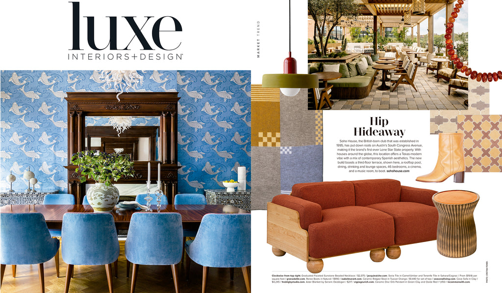 Luxe Interiors+Design Magazin Wolldecke Echo von Senem Oezdogan