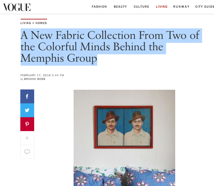 Vogue USA ZigZagZurich x CoopDPS par Nathalie Du Pasquier et George Sowden