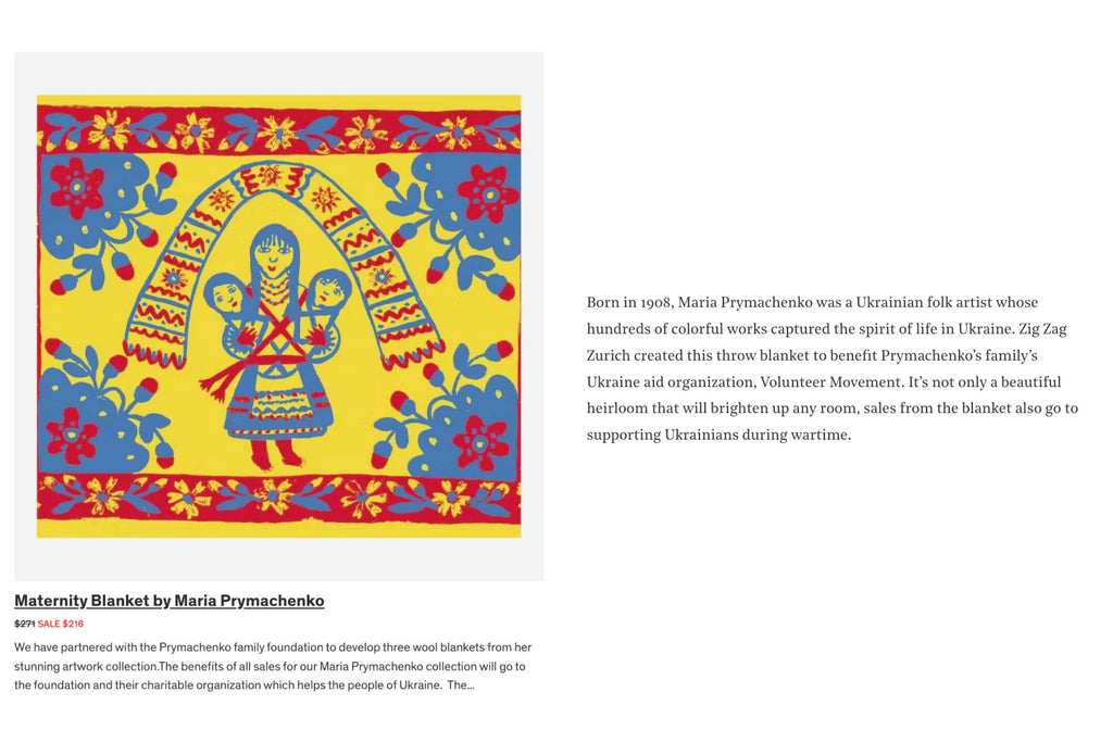 ZigZagZurich Couverture en laine d'artiste Dwell LSD Marathon Prymachenko