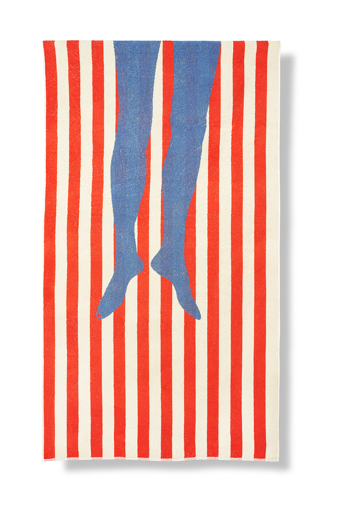 "Legs" XL Frotte / Terry Beach Towel by Michele Rondelli