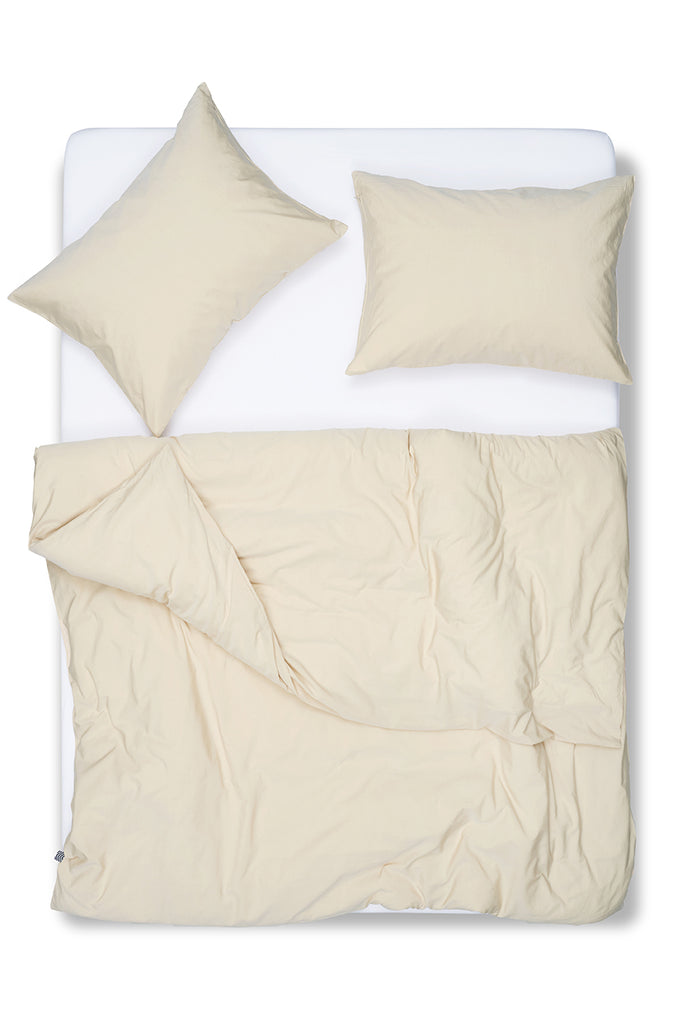 Vintage Egyptian Cotton Duvet Covers and Pillows - Eggshell ( Col 42 )